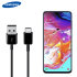 Cable de Carga Oficial Samsung Galaxy A70 USB-C - Negro - 1.5m 1
