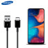 Official Samsung Galaxy A20e USB-C Charge & Sync Cable - Black - 1.5m 1