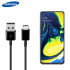 Official Samsung Galaxy A80 USB-C Charging & Sync Cable - Black - 1.5m 1