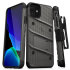 Zizo Bolt iPhone 11 Case & Screenprotector - Grijs / Zwart 1