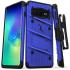 Zizo Bolt Samsung Galaxy S10 5G Stoere Case & Riemclip - Blauw 1