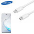 Official Samsung Note 10 Plus USB-C to USB-C Delivery Cable 1m - White 1