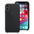 Official Apple iPhone XS Silicone Case - Black 1
