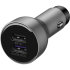 Official Huawei P20/P20 Pro SuperCharge Dual Port Car Charger - Silver 1