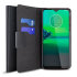 Olixar Leather-Style Motorola Moto G8 Play Wallet Stand Case - Black 1