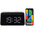 Ksix Pixel 4 Alarm Clock With Qi Fast Charge Wireless Charger - Black 1