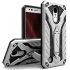 Zizo Static Kickstand & Tough Case For LG K8S - Silver / Black 1