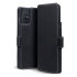 Olixar Slim Echtleder Flip Samsung Galaxy A71 Wallet Tasche - Schwarz 1