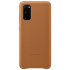 Offisielle Leather Cover Samsung Galaxy S20 Deksel - brun 1