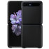 Official Samsung Galaxy Z Flip Genuine Leather Cover Case - Black 1