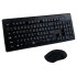 Rebeltec Wireless Bluetooth Keyboard & Mouse With Number Pad - Black 1
