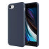Olixar iPhone SE 2020 Soft Silicone Case - Midnight Blue 1