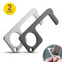 Olixar No-Touch Portable Hygienic MultiTool 2-Pack - Silver/Black 1