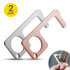 Olixar No-Touch Portable Hygienic MultiTool 2-Pack - Silver/Rose Gold 1