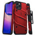 Zizo Bolt Series iPhone 12 Pro Tough Case - Red 1
