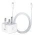 Official Apple 20W iPhone 12 Pro Max Fast Charger & 1m Cable Bundle 1