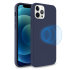 Olixar iPhone 12 Pro MagSafe Compatible Silicone Case - Deep Blue 1