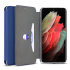 Olixar Soft Silicone Navy Blue Wallet Case - For Samsung Galaxy S21 Ultra 1