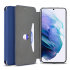 Olixar Soft Silicone Navy Blue Wallet Case - For Samsung Galaxy S21 1
