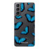 LoveCases Blue Butterfly Gel Case - For Samsung Galaxy S21 1