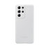 Official Samsung Light Grey Silicone Cover Case - For Samsung Galaxy S21 Ultra 1