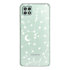 LoveCases Samsung Galaxy A22 5G Gel Case - White Stars And Moons 1