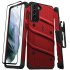 Zizo Bolt Red Tough Case &Screen Protector - For Samsung Galaxy S21 Plus 1