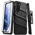Zizo Bolt Samsung Galaxy S21 Tough Case & Screen Protector - Black 1