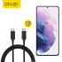 Olixar Black 1.5m 100W Braided USB-C To C Cable - For Samsung Galaxy S21 1