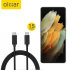 Olixar 1.5m 100W Braided USB-C To C Cable - For Samsung Galaxy S21 Ultra 1