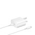 Official Samsung 25W Fast Mains Charger & 1m USB-C to C Cable - White 1
