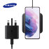 Official Samsung Black Wireless Charging Pad 2 & UK Plug - For Samsung Galaxy S21 1