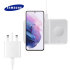 Official Samsung S21 Duo 2 9W Charging Pad & UK Plug - White 1
