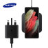 Official Samsung Black Wireless Charger Pad 2 & UK Plug - For Samsung Galaxy S21 Ultra 1