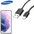 Official Samsung 1.2m Black USB-C Fast Charging Cable - For Samsung Galaxy S21 1