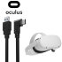 Olixar Oculus Quest 2 Link Right Angled USB-C Cable - 3m - Black 1