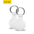 Olixar Apple AirTags Silicone Protective Keyring 2 Pack - White 1