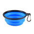 Olixar Portable Collapsible Pet Bowl With Black Carabiner  - Blue 1