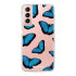 LoveCases Gel Blue Butterfly Case - For Samsung Galaxy S21 FE 1