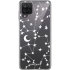 LoveCases Samsung Galaxy A12 Gel Case - White Stars And Moons 1