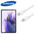 Official Samsung Galaxy Tab S7 FE USB-C to C Power Cable 1m - White 1