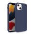 Olixar Soft Silicone Midnight Bluei Case - For iPhone 13 mini 1