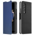 Araree Bonnet Samsung Galaxy Z Fold 3 Wallet Stand Case - Ash Blue 1