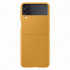 Official Samsung Galaxy Z Flip 3 Genuine Leather Cover Case - Mustard 1
