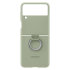 Official Samsung Galaxy Z Flip 3 Silicone Ring Case - Olive Green 1