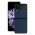 Olixar Genuine Leather Samsung Galaxy Z Flip 3 Case - Navy Blue 1