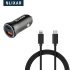 Olixar Dual 38W PD Car Charger & 1.5m USB-C to Lightning Cable 1