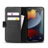 Olixar Genuine Leather Wallet Stand Black Case - For iPhone 13 Pro 1
