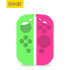 Olixar Silicone Switch OLED Joy-Con Controller Covers - Green / Pink 1