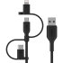 Belkin Boost Charge 3 in 1 Universal USB Cable 1m - Black 1